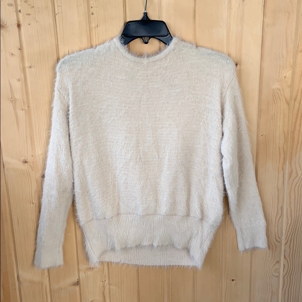 American Eagle‎ Beige Cream Eyelash Knit Sweater
